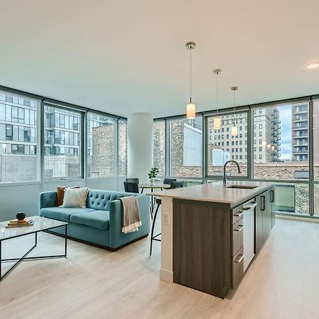 시카고 Sentral Michigan Avenue 아파트 호텔 객실 사진 A model apartment