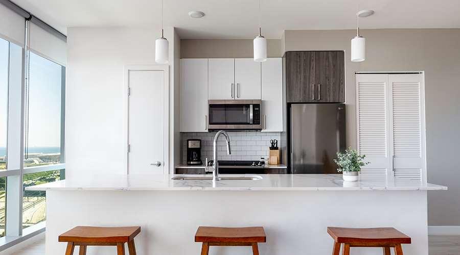시카고 Sentral Michigan Avenue 아파트 호텔 외부 사진 Kitchen