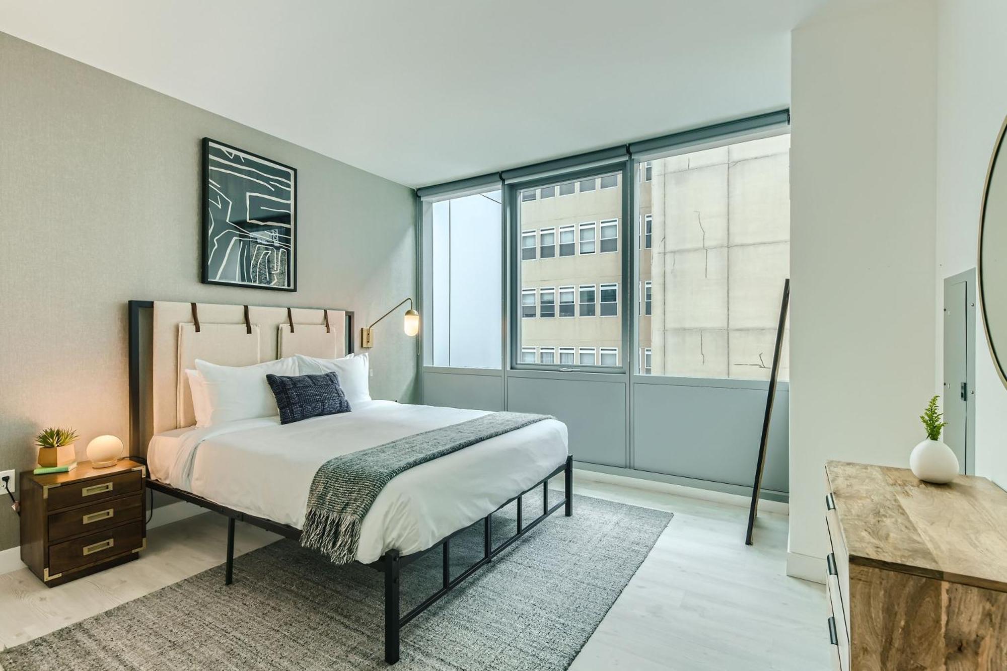 시카고 Sentral Michigan Avenue 아파트 호텔 객실 사진 Bedroom